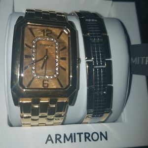 Men's Armitron Dress Watch & Bracelet